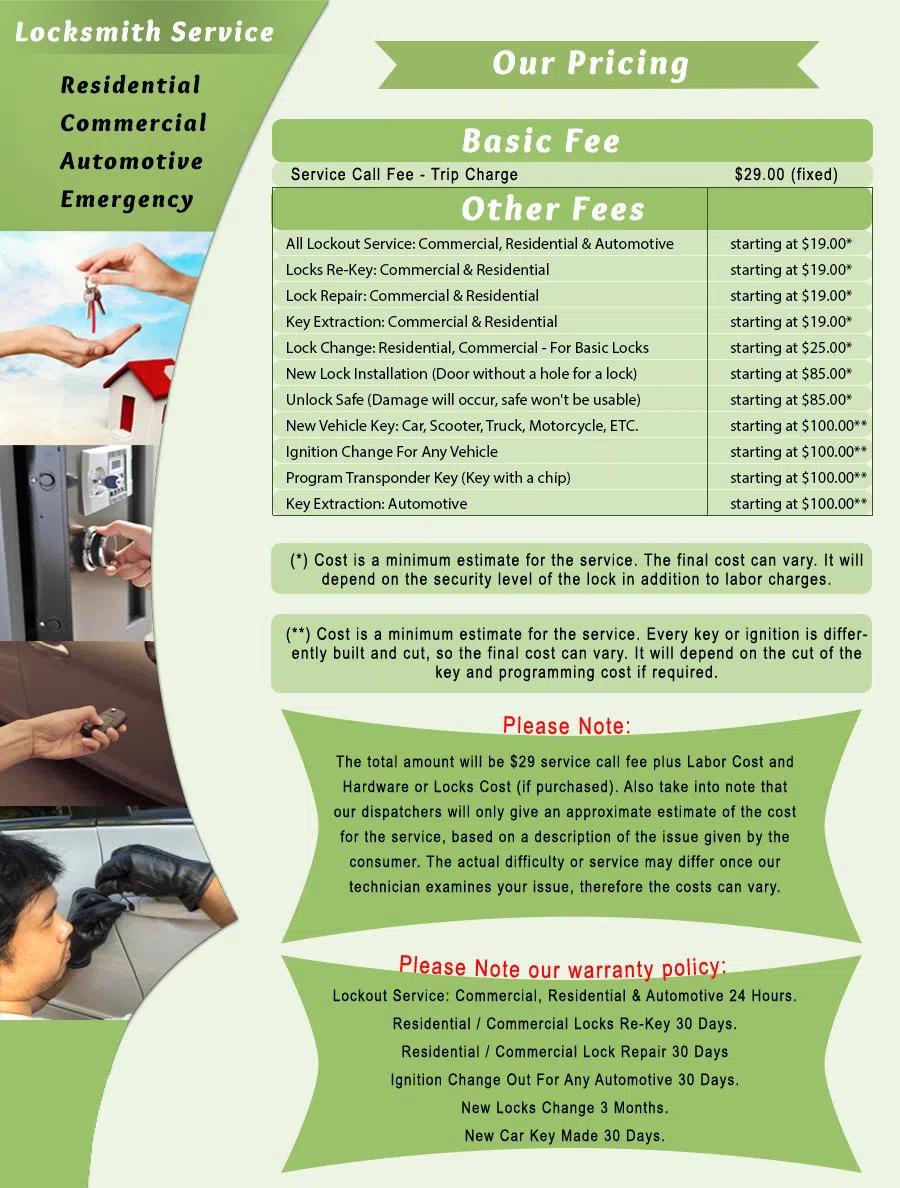 Oakmont PA Locksmith Store Oakmont, PA 412-348-7092 - price-list-c-22